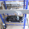 customizable double deck hydraulic vertical elevator four post car lift for hydraulic stationary car lift table